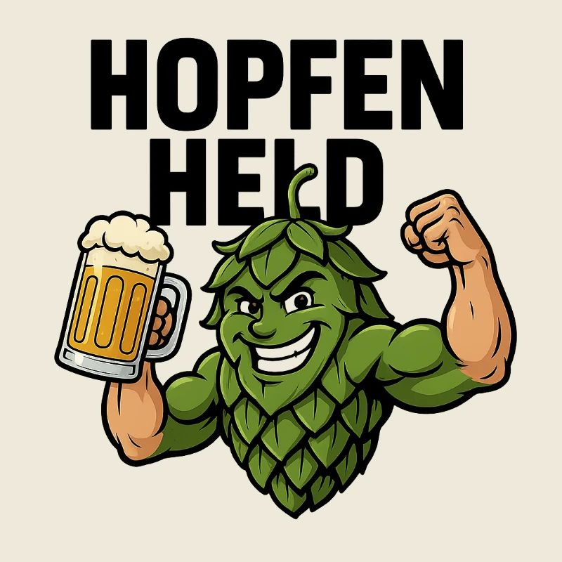 Funny Hops With Beer Mug October Festival