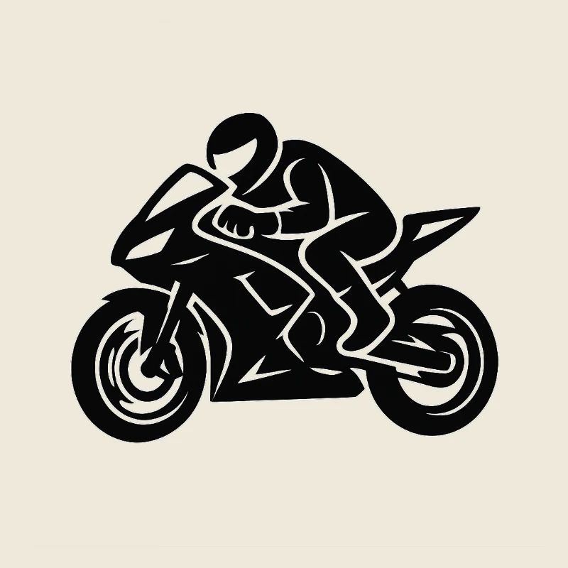 Motorcycle line drawing