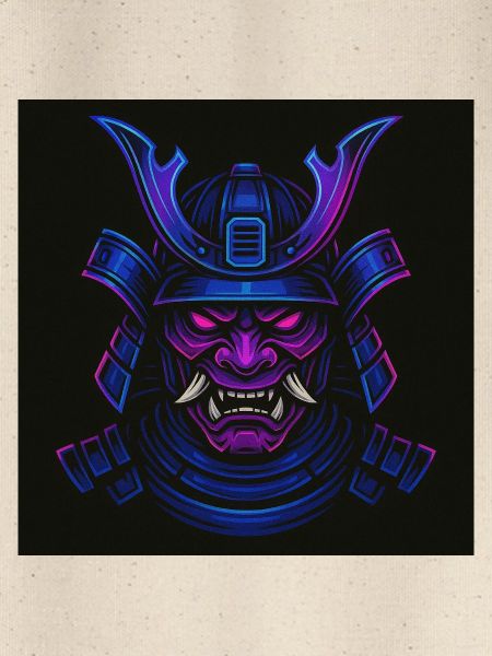 Neon Samurai Mask