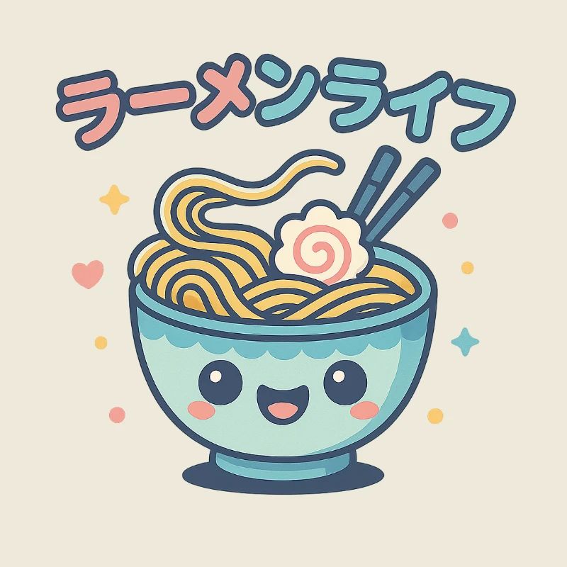 Ramen Leben kawaii Illustration