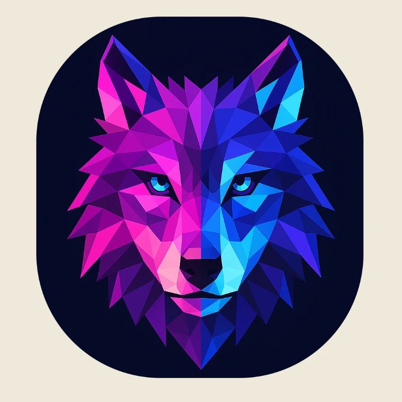 Lupus Loup Néon Géomotif