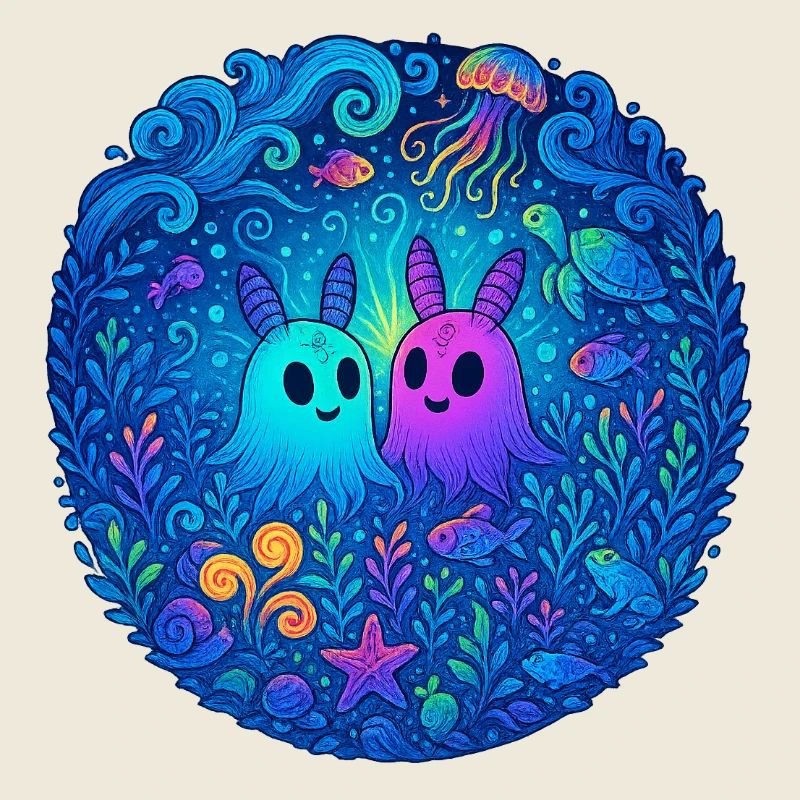 Underwater Friends: Glowing Ghosts