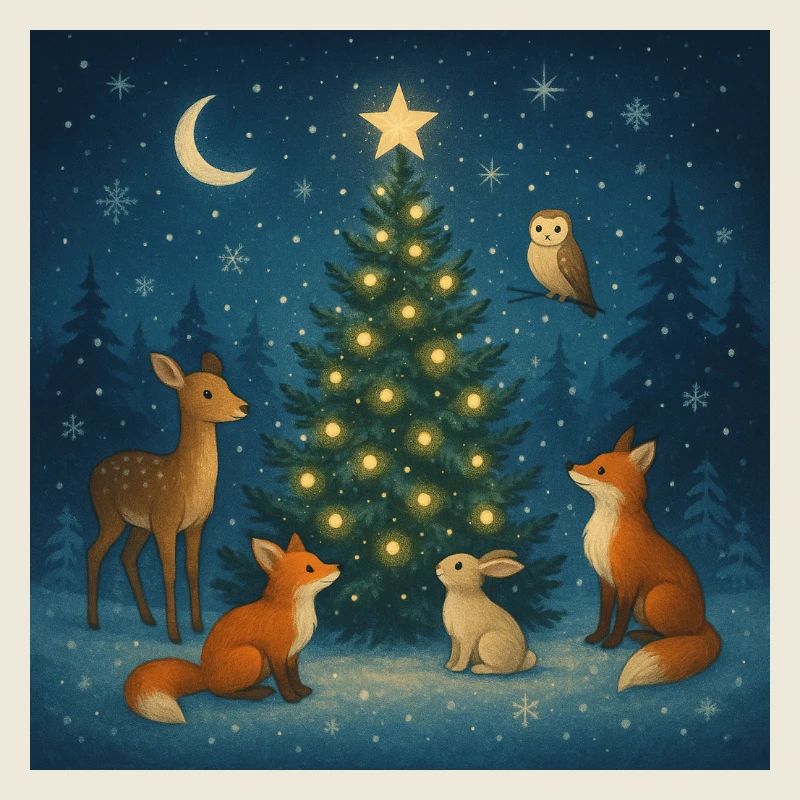 Winter Forest Zodiac on Tree