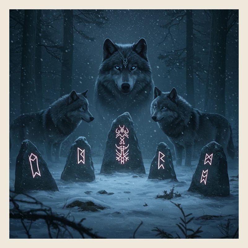 Bois runique des loups