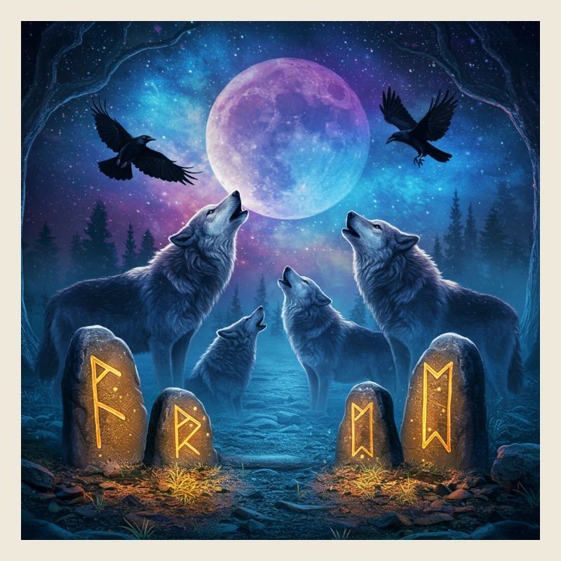 Moonlit Night of the Wolves