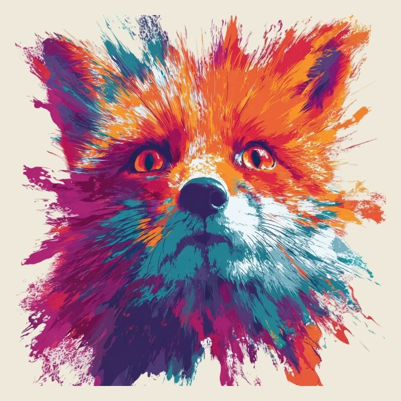 Intense_Fox_Face_Abstract_Painting