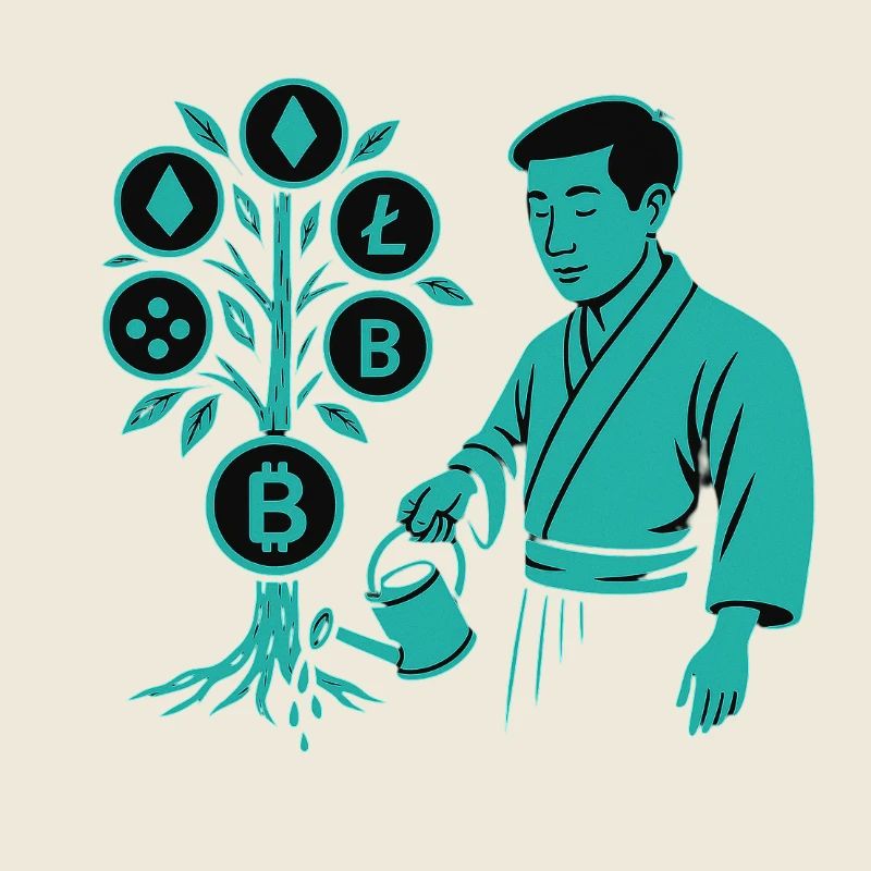 Satoshi-Baum Wurzeln der Krypto-Revolution Bitcoin