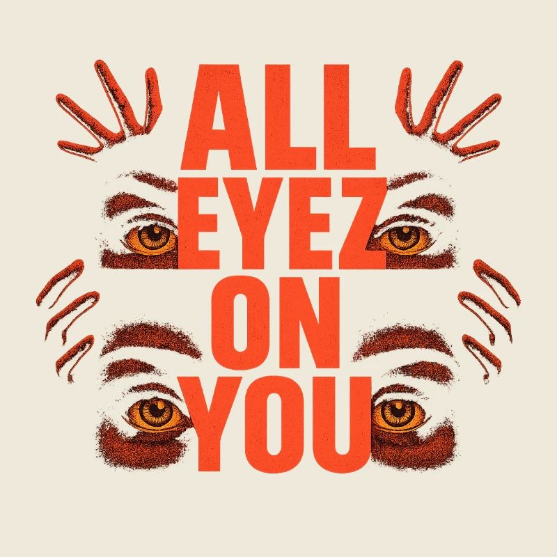 ALLE AUGEN AUF DICH – Neon Street Art Design