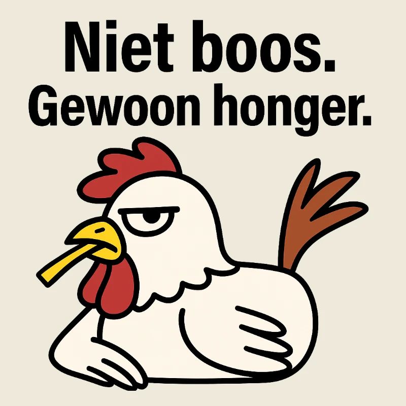 Ne te fâche pas. Juste la faim.