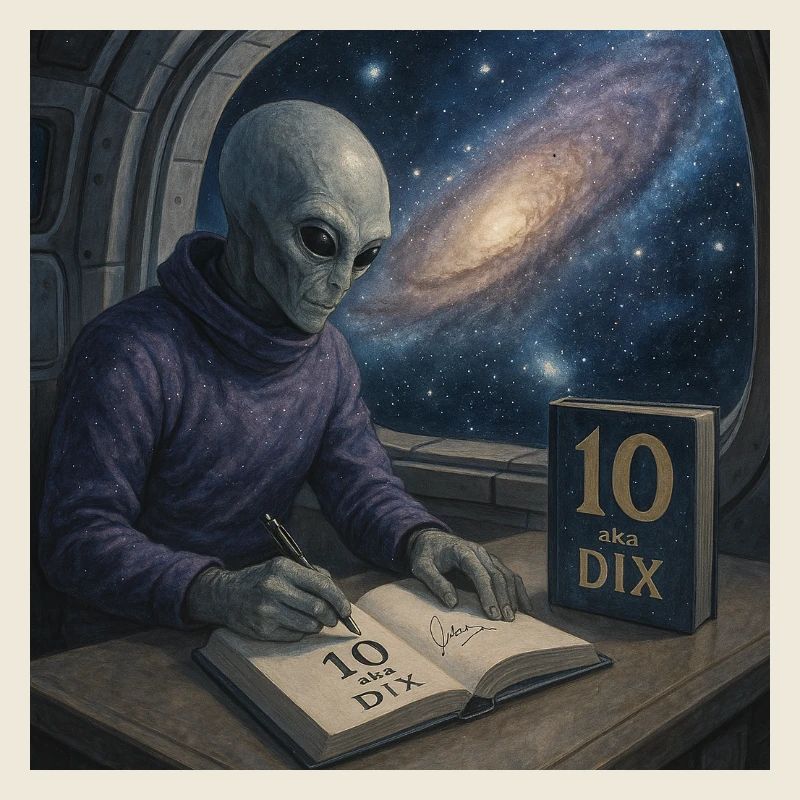 Außerirdischer Schriftsteller-Kosmos