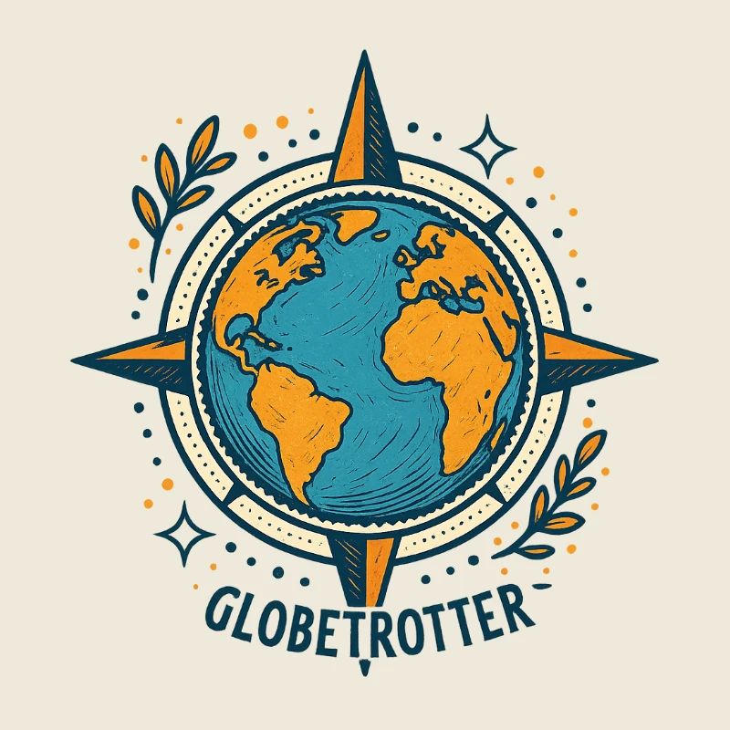 Vintage Globetrotter-Reisekompass