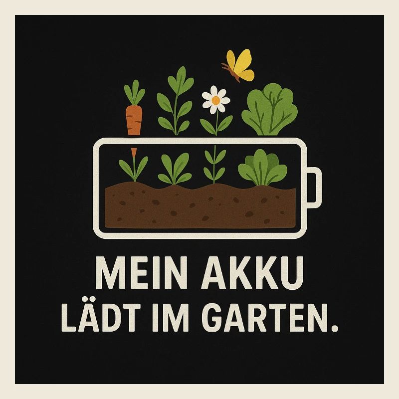 Ma batterie se charge dans le jardin