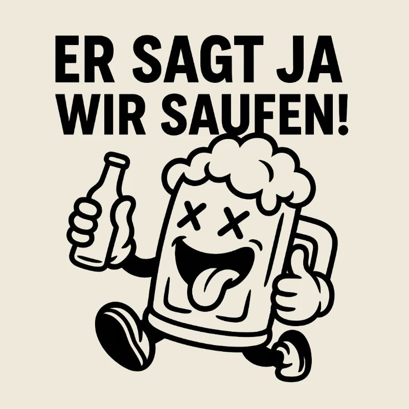 Bierlaune Cartoonmotiv