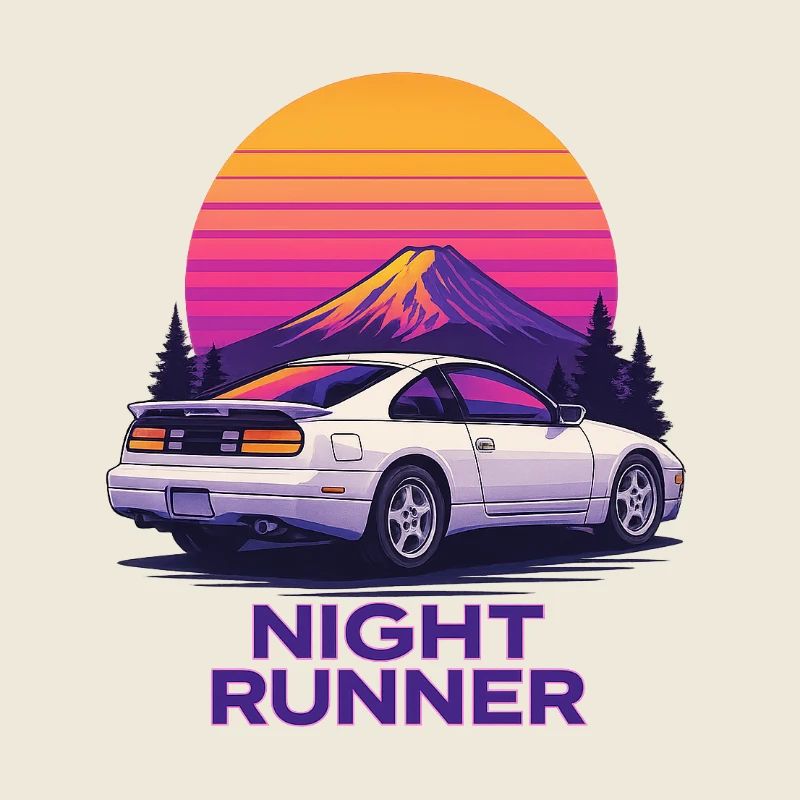 Night runner neon car