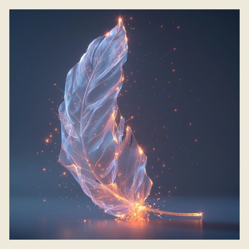 Ethereal Feather Luminous – Symbol of Light