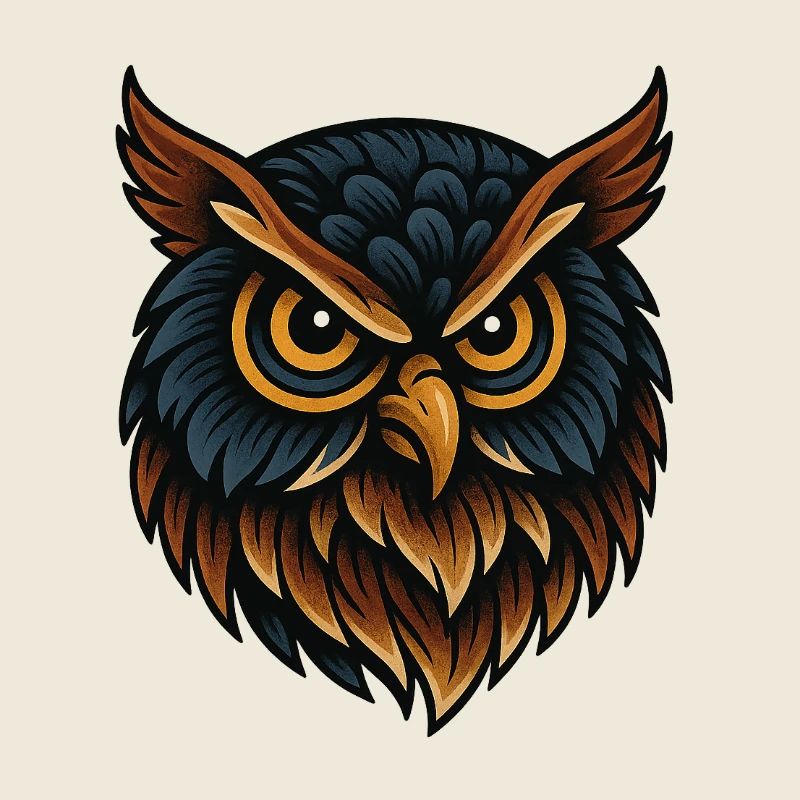 WaldEulenkopf im Dunkelton-Design