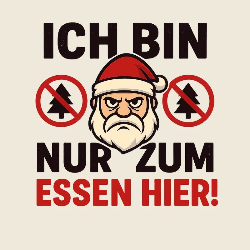 Je suis juste là pour manger Anti Noël