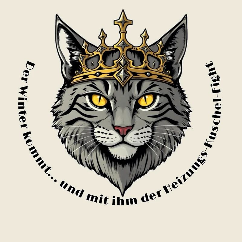 Königskatze mit Krone