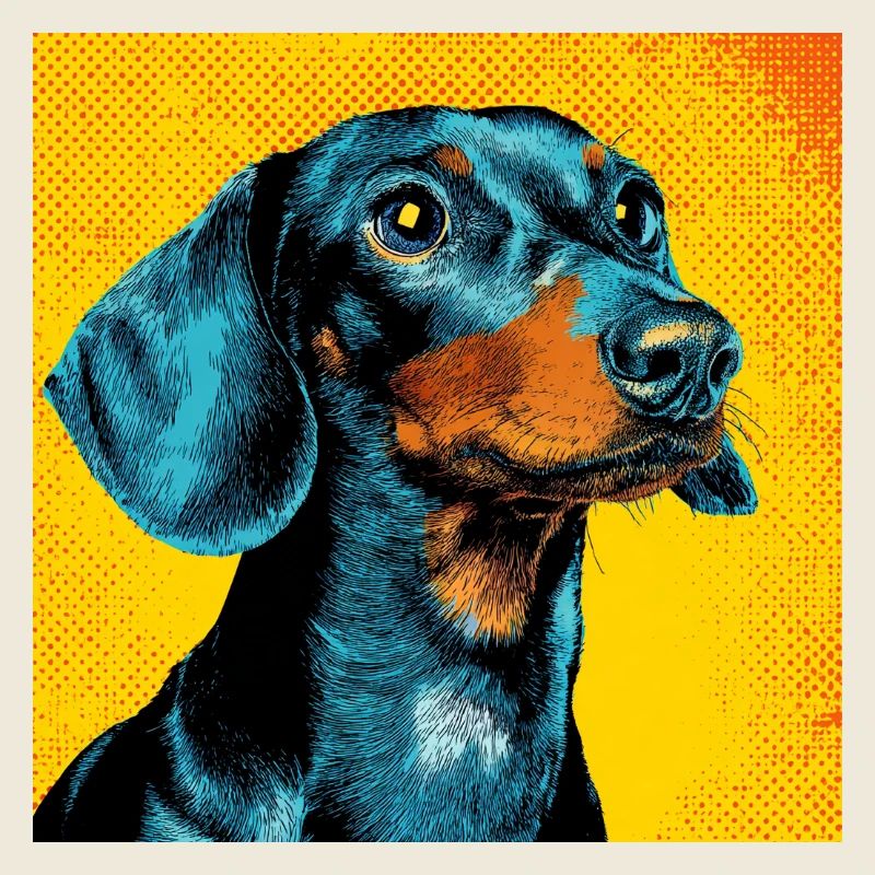 Teckel Pop Art