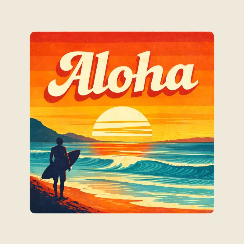 Aloha Sunset Surf