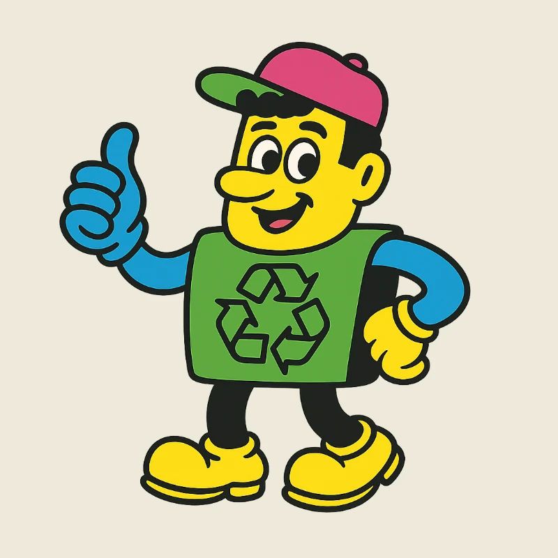 Recycle Hero Mascot Tee