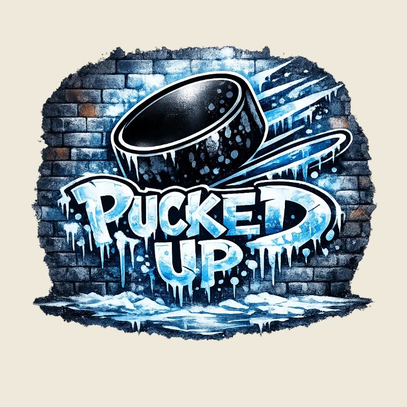 Hockey graffiti avec des rondelles