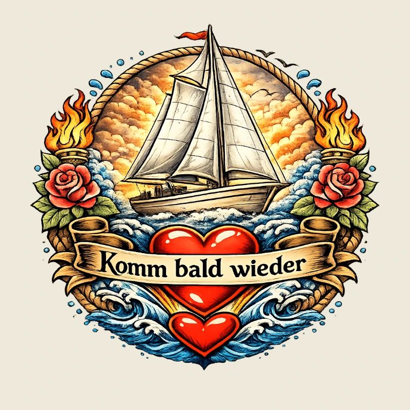 Come Back Soon Sail Tattoo