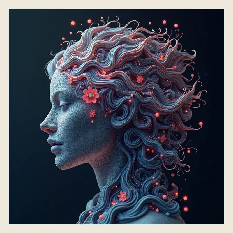 Verspielte weibliche Kunst