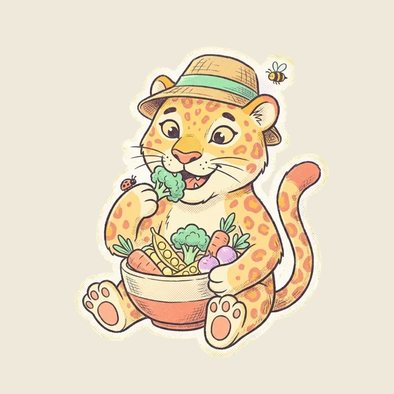 Leopard Kit with Vegetable Basket