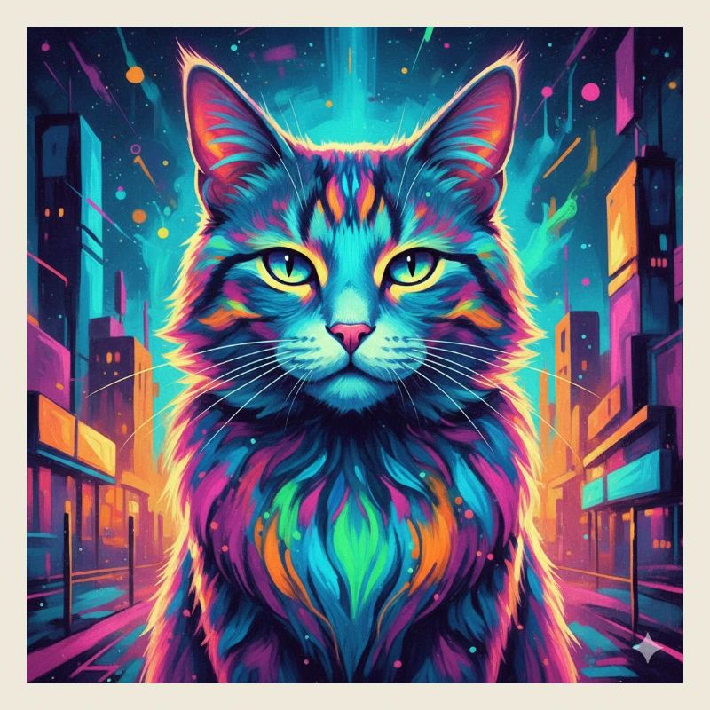 Chat néon