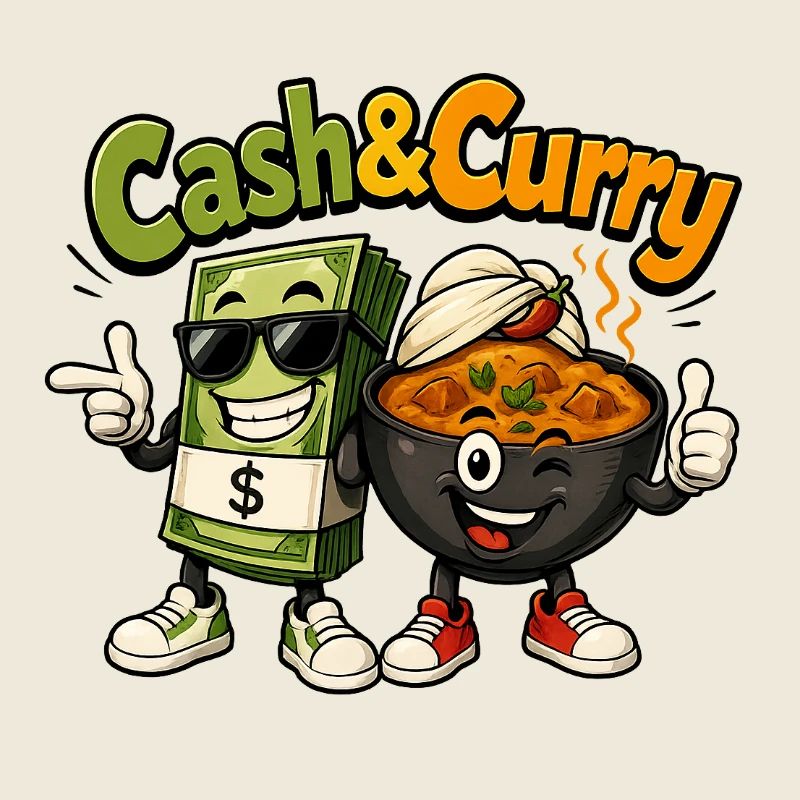 Cash & Curry Cartoon Duo