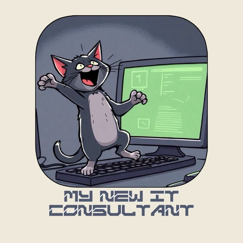 IT-Katze am Computer