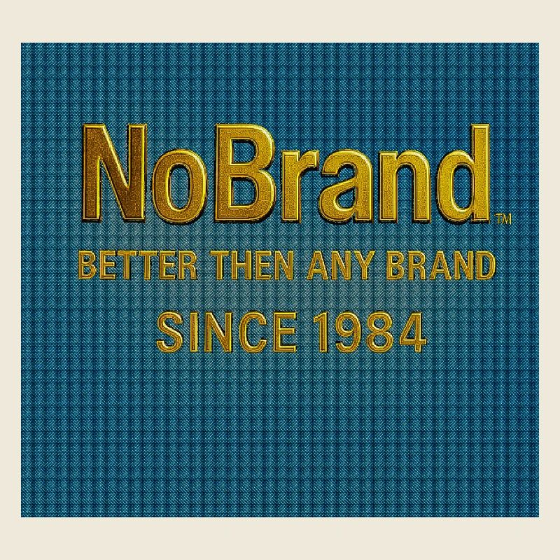 NoBrand Gold Text on Denim