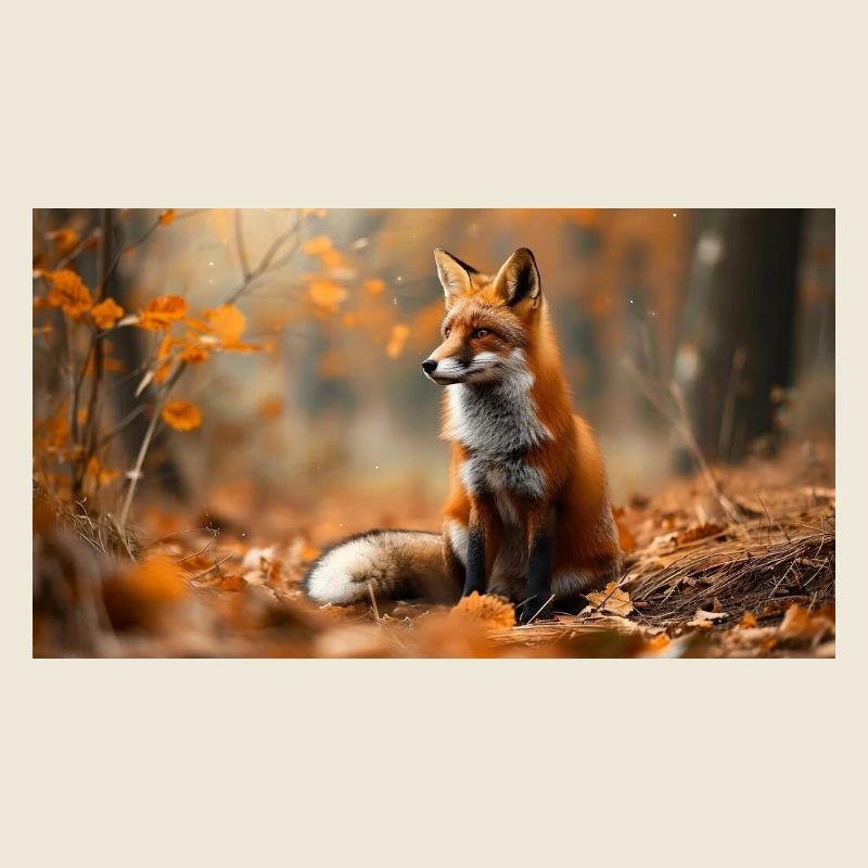 Fox in autumn