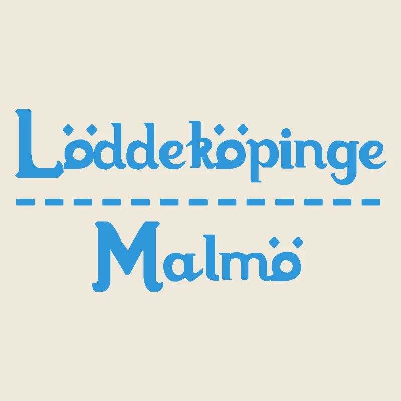 Löddeköpinge – Malmö Himmelblaues Design