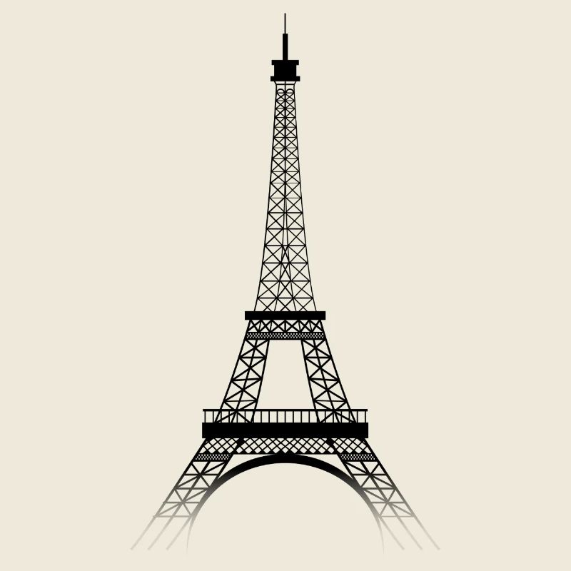 Tour Eiffel PARIS (black-transparence)