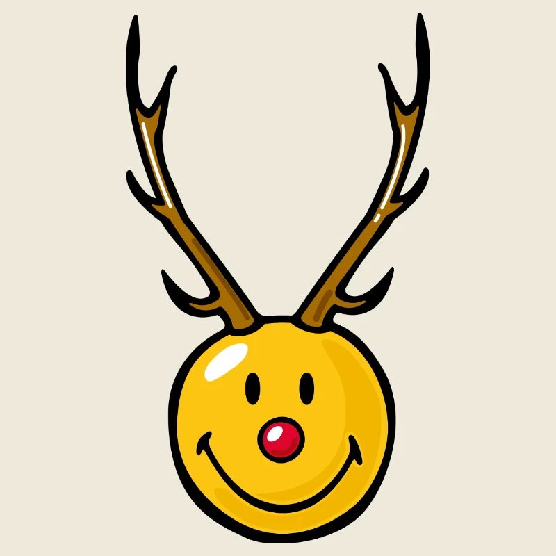 Smiley Christmas Reindeer