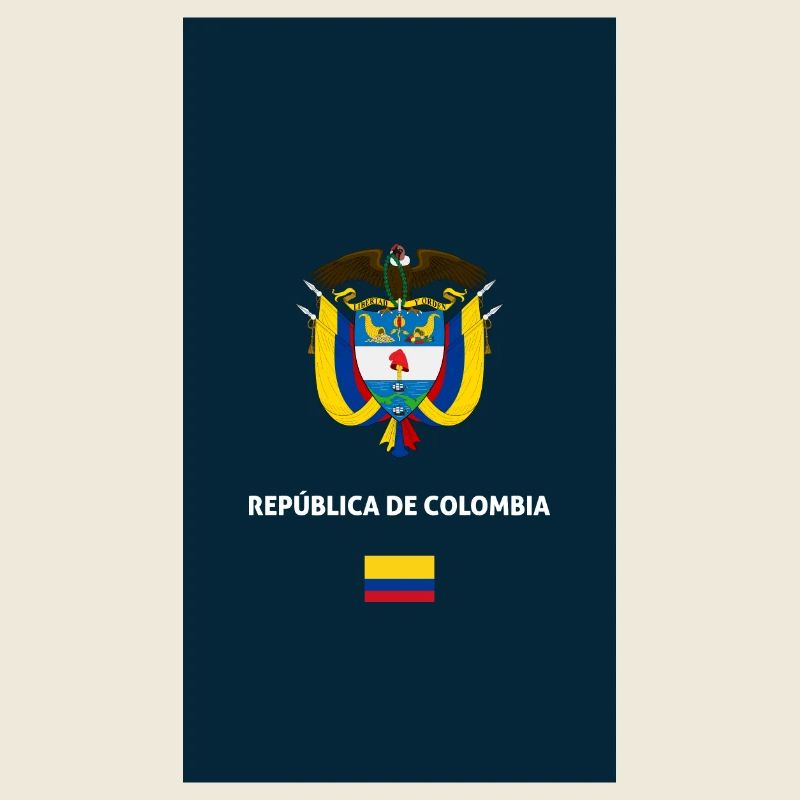 Étui de téléphone passeport Colombie