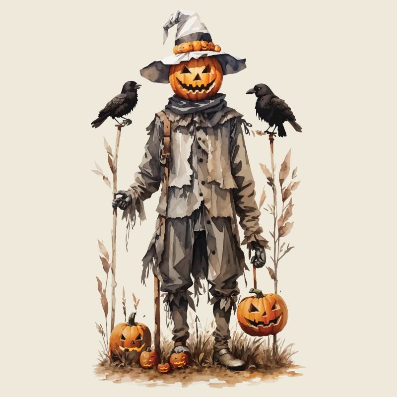 Folklore Halloween citrouille Gobelincore automne