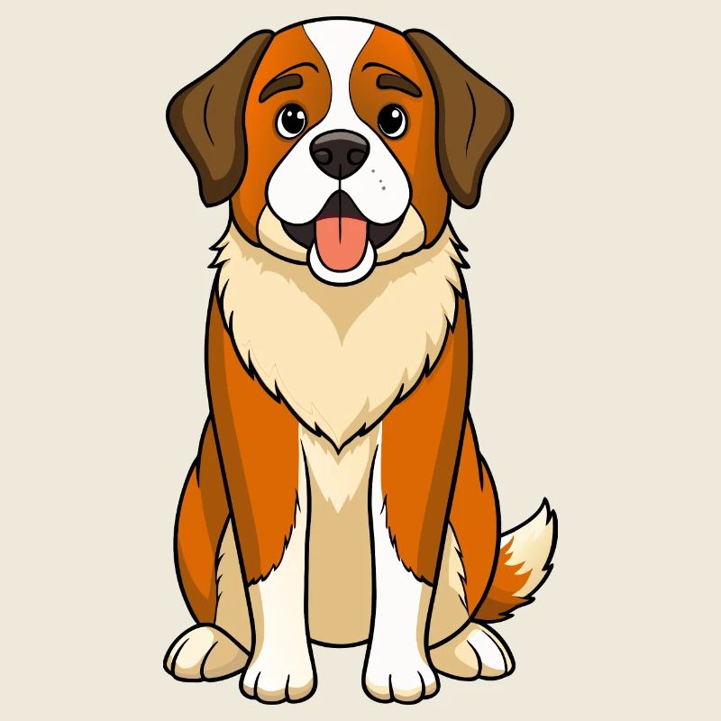 Gentle Expression Saint Bernard