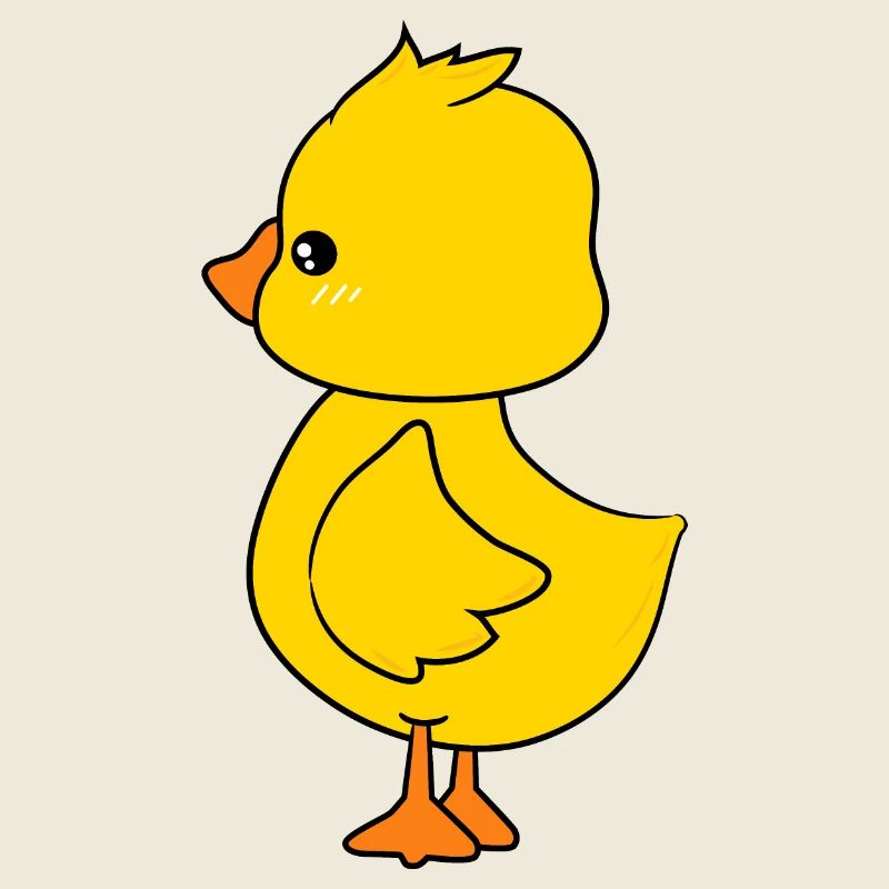 Mignon bébé canard personnage 3