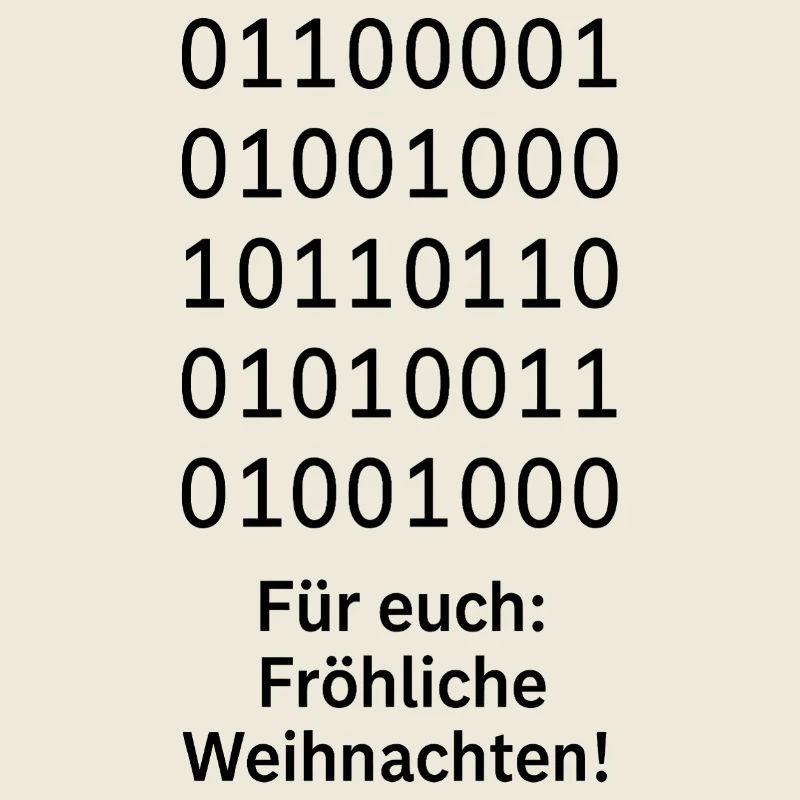 Binary Code Christmas Magic