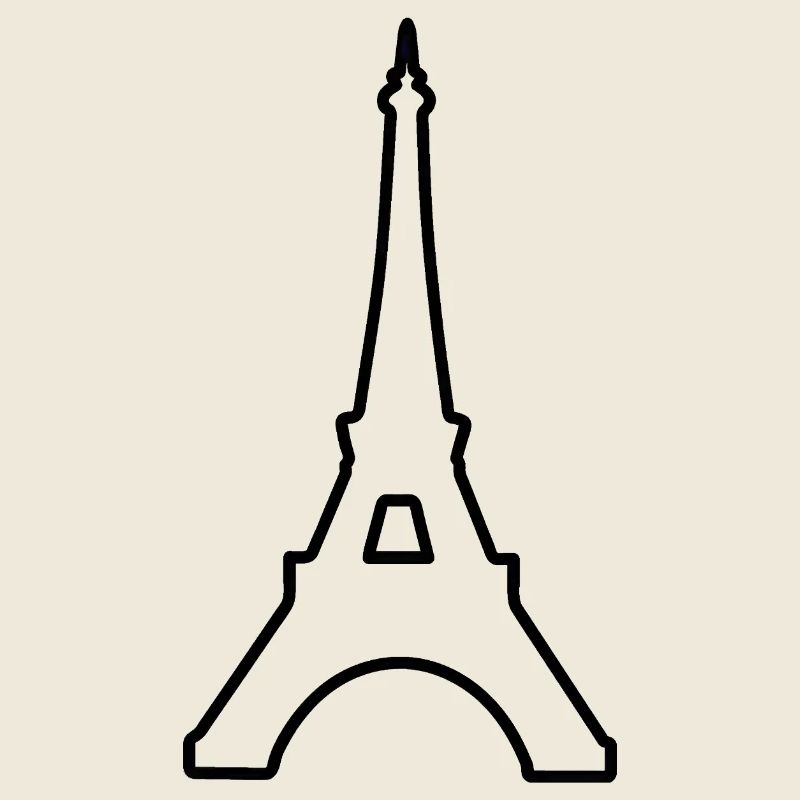 Eiffelturm Paris minimalistisches Wahrzeichen
