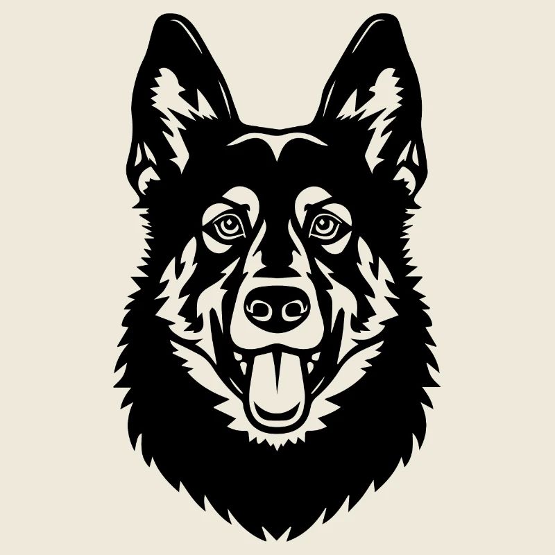 Schäferhund Hund Hundekopf