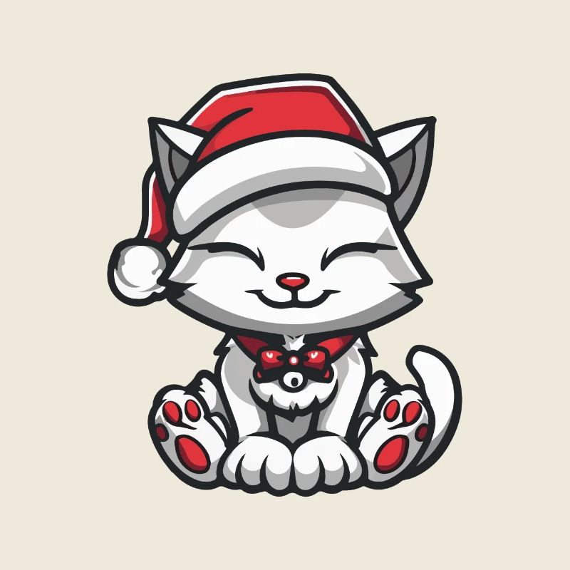 Katze Weihnachten