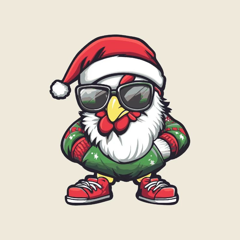 Rooster Christmas Ugly Christmas
