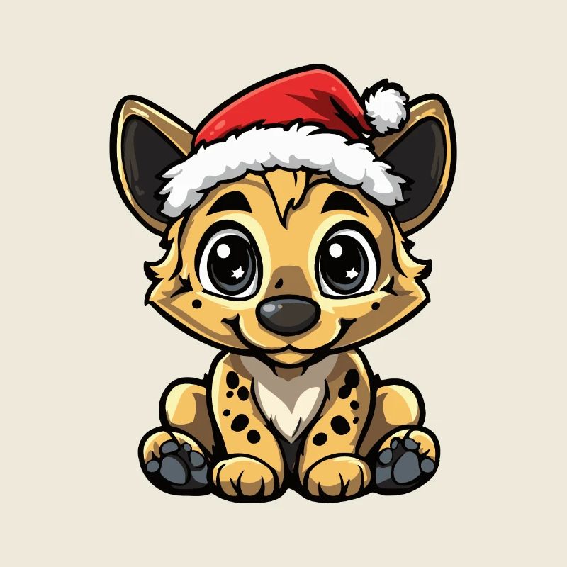 Hyène Noël mignon