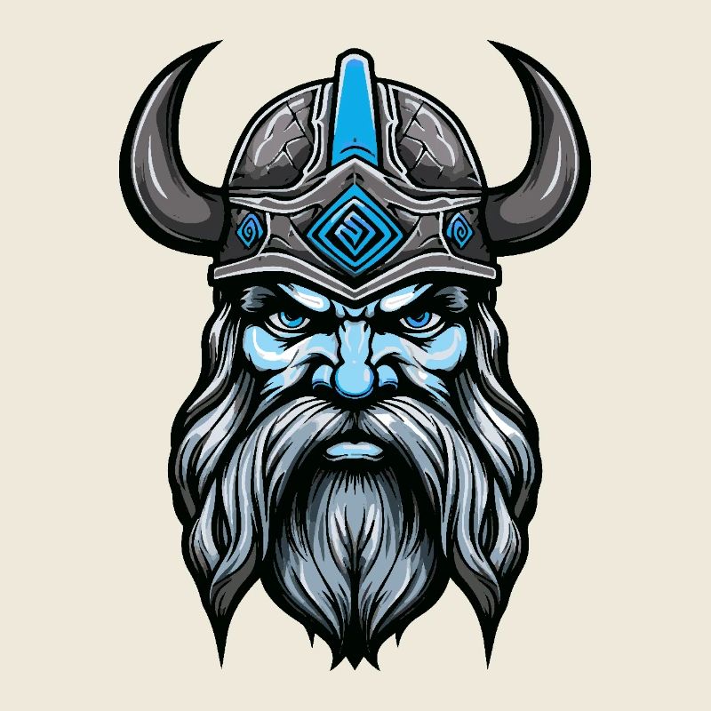 Wikinger Kopf Valhalla Odin