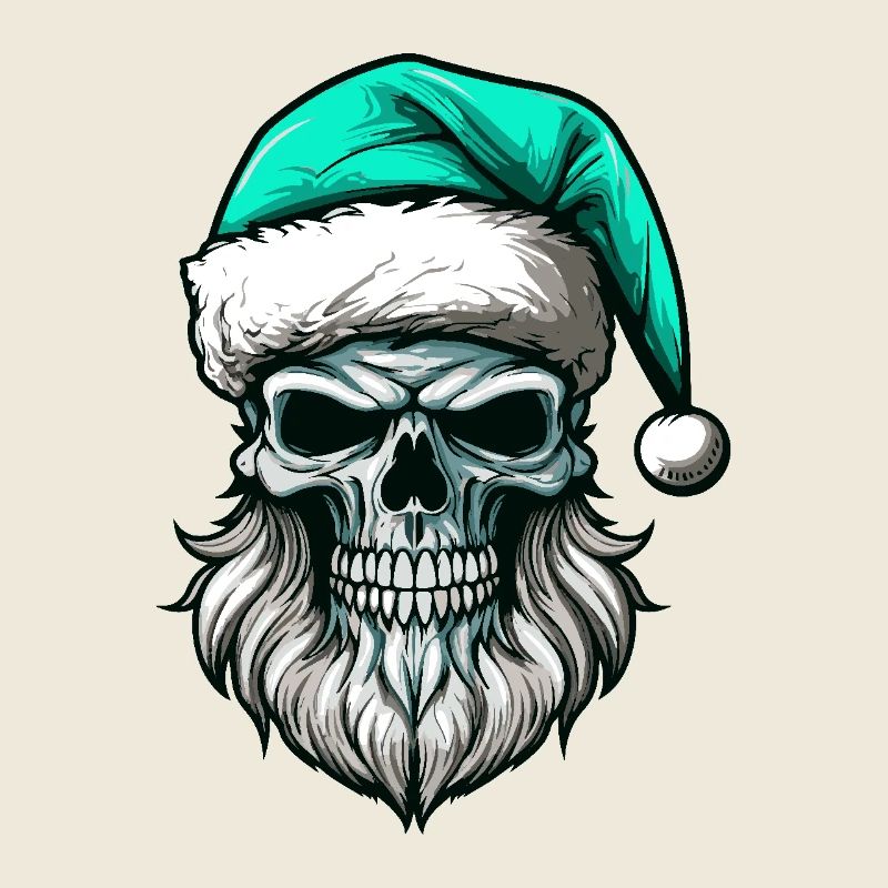 Weihnachtsmann Totenkopf