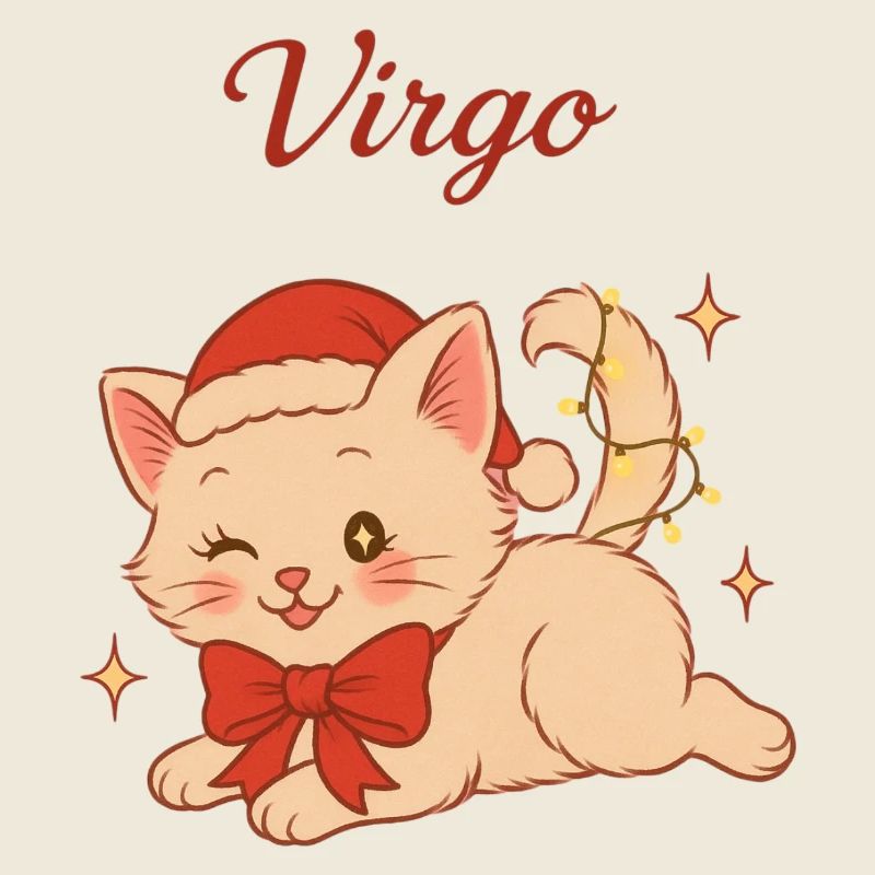 Chat Vierge Magie Noël